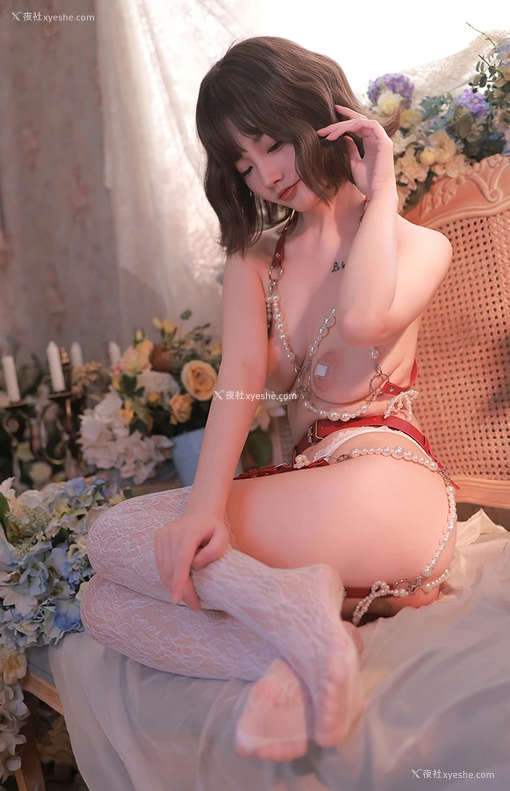 1P - 网红美女桃良阿宅 白珍珠 肛塞