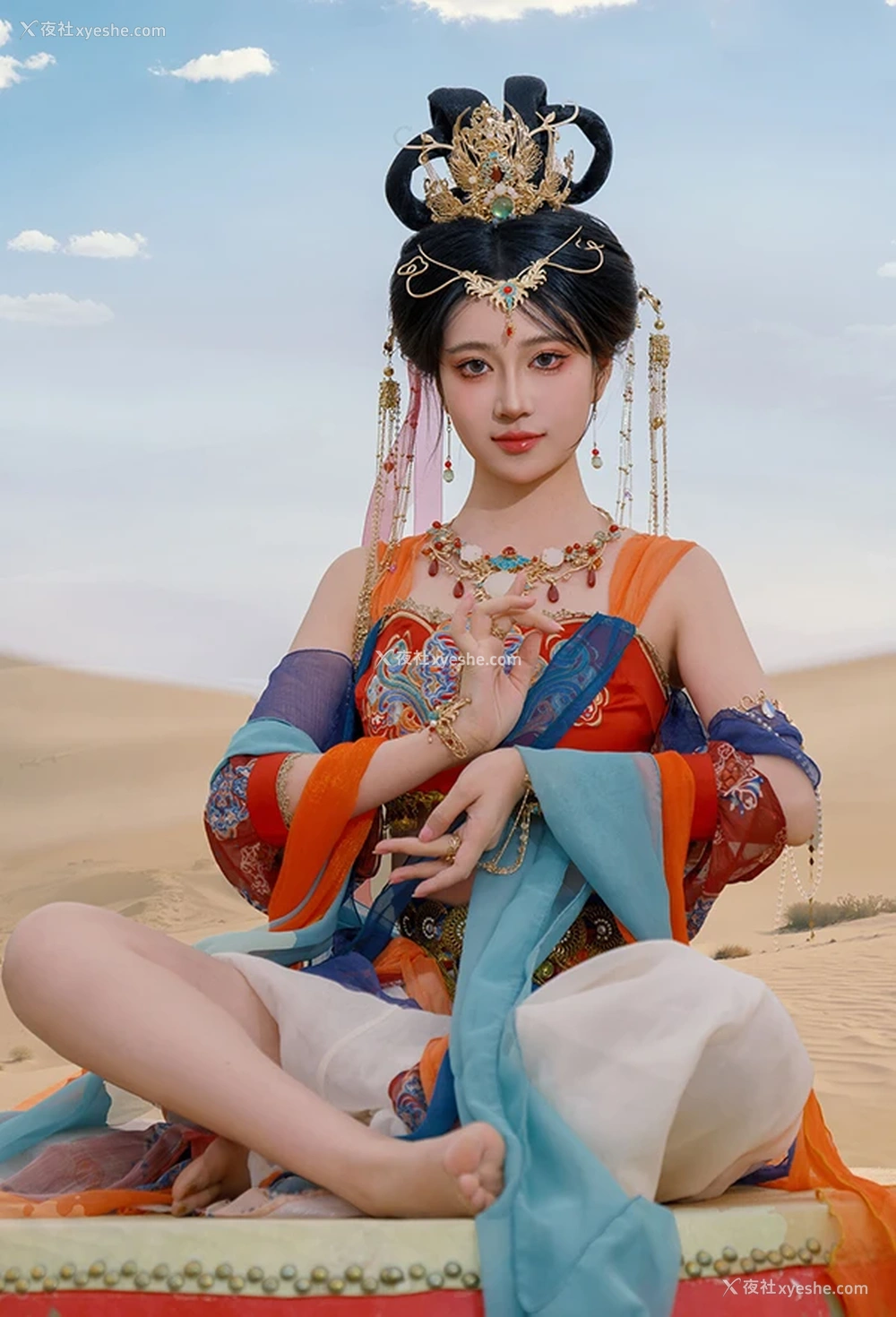 1P - 极品女神年年敦煌飞天飘飘若仙无圣光唯美图集