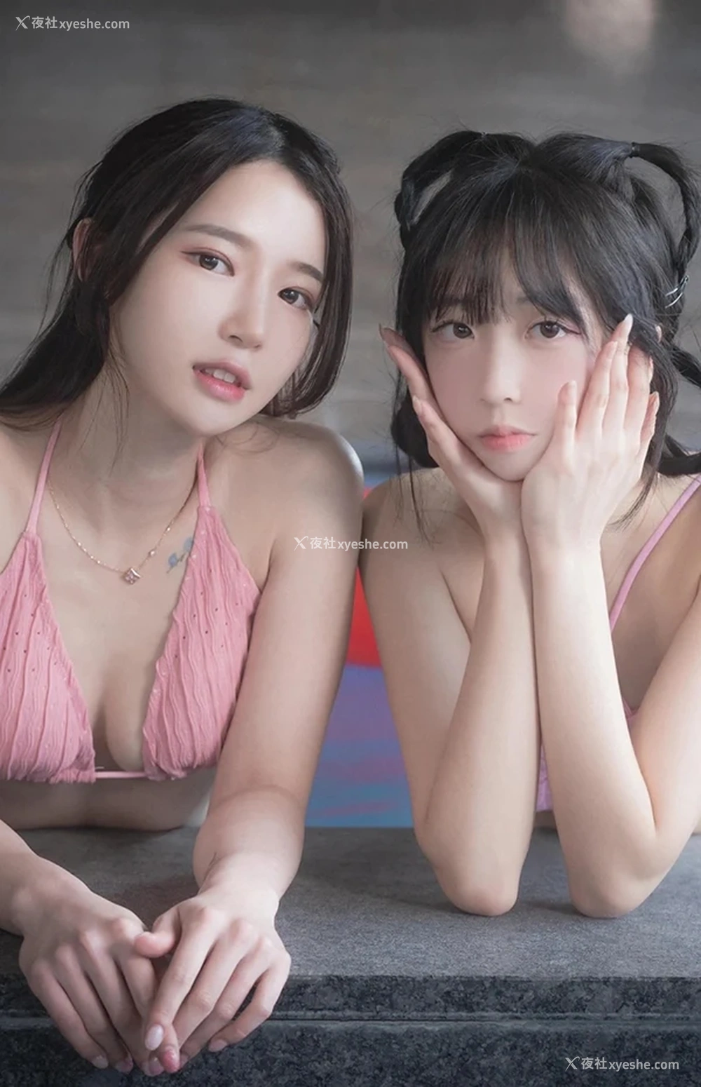 1P - 漂亮小姐姐Yeha Hina双人泳衣湿身无圣光图集