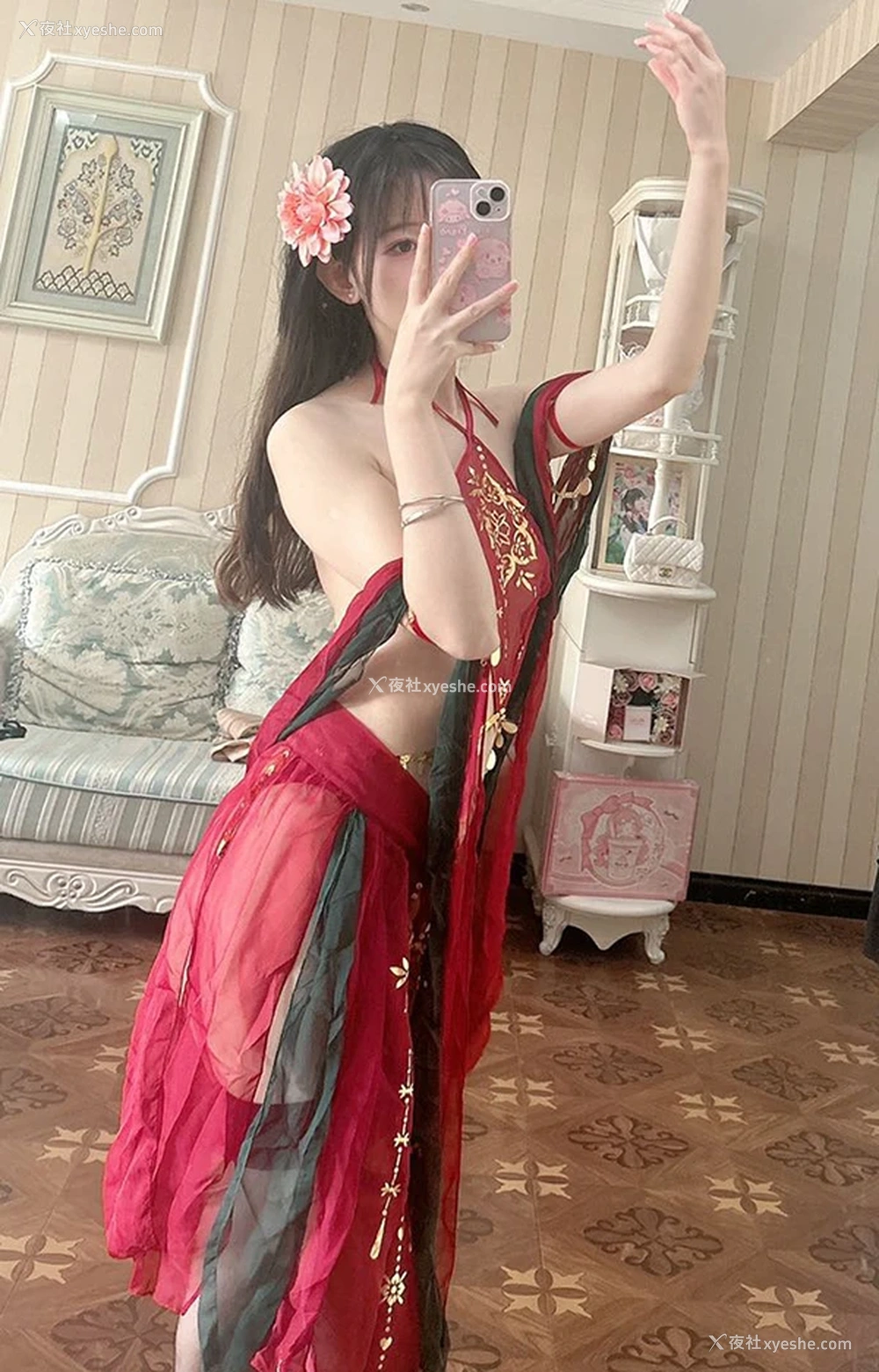1P - B站粉嫩白虎uper@猫小娴 烈焰 敦煌风尺度图集