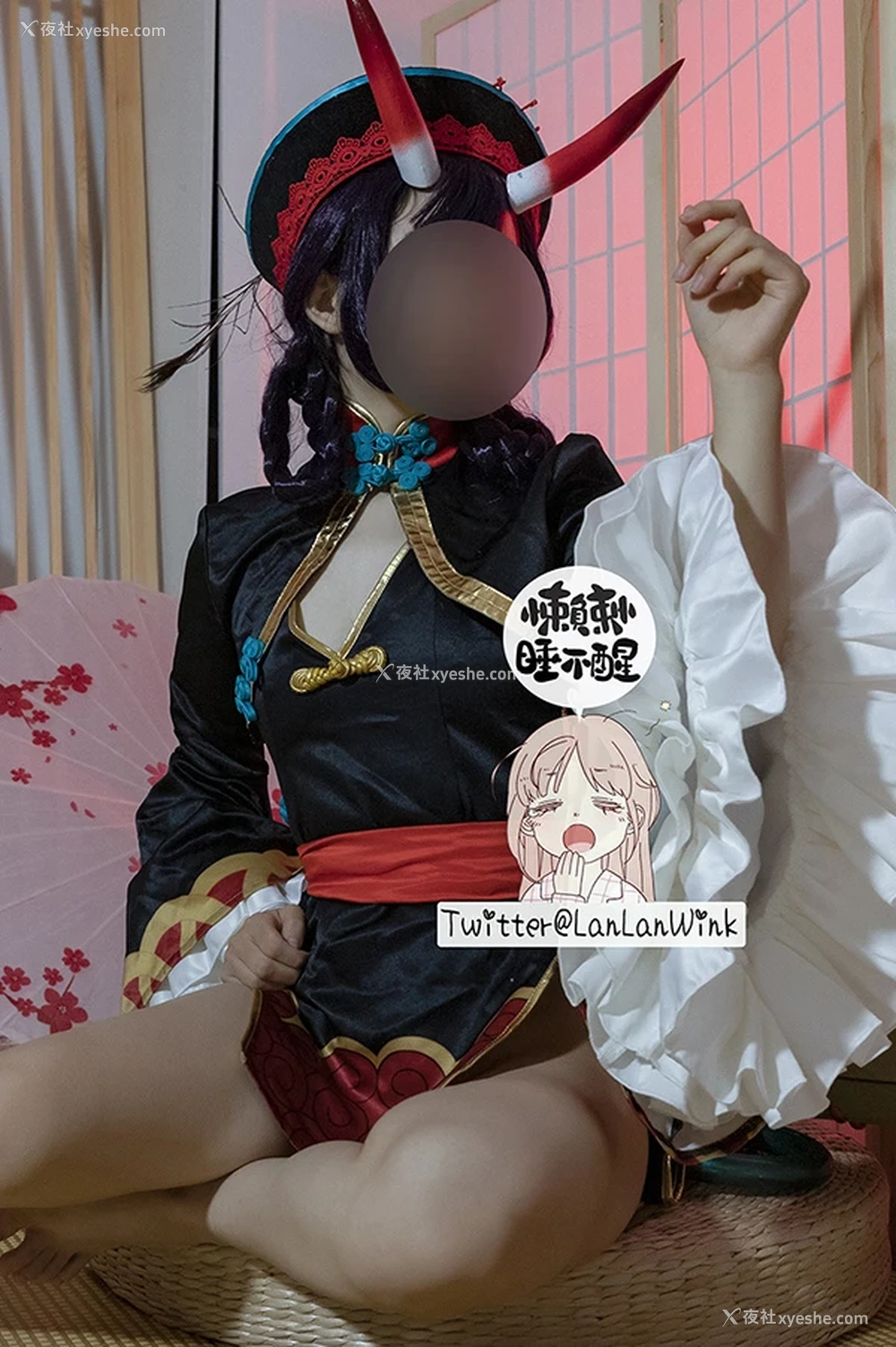 1P - 白虎福利姬懒懒睡不醒 酒吞童子