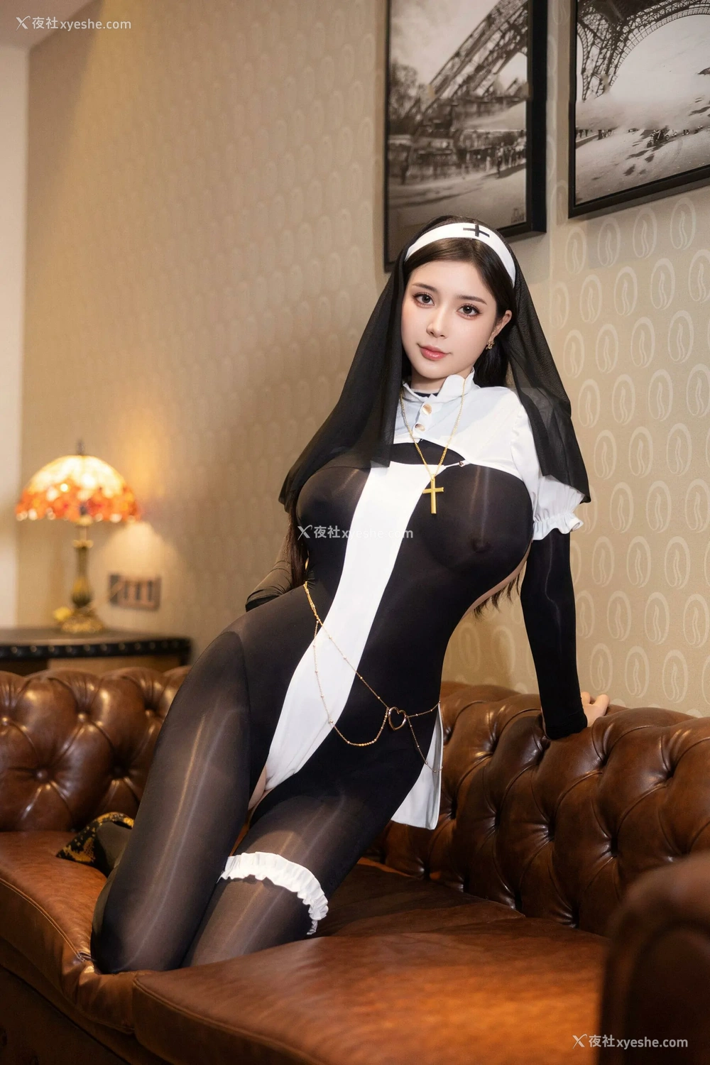 1P - xiuren秀人网福利小蛮妖Yummy大尺度私拍无码流出黑丝修女装