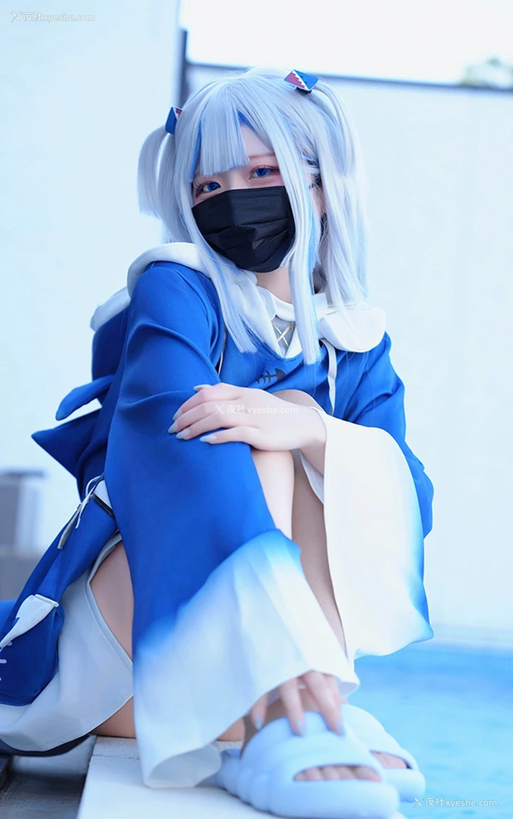 1P - 甜美萌妹Hamusuk_k 学院风湿身比基尼尺度合集