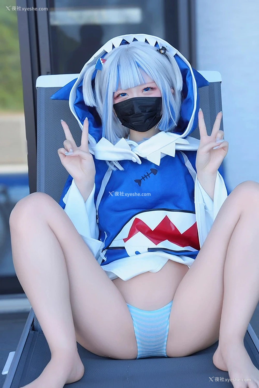 1P - 甜美萌妹Hamusuk_k 学院风湿身比基尼尺度合集