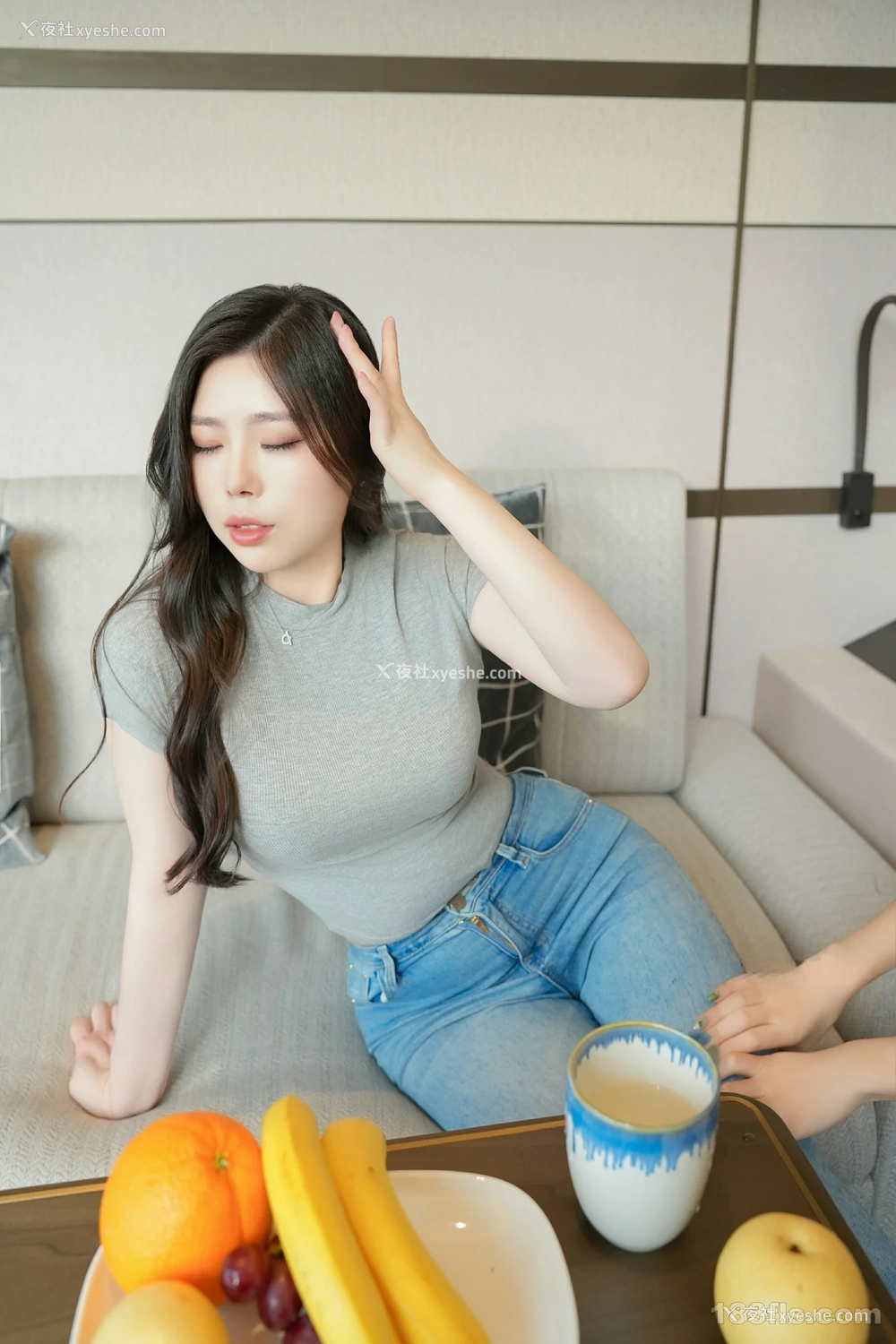 1P - xiuren秀人网福利白茹雪abby大尺度私拍无码流出灰T牛仔裤
