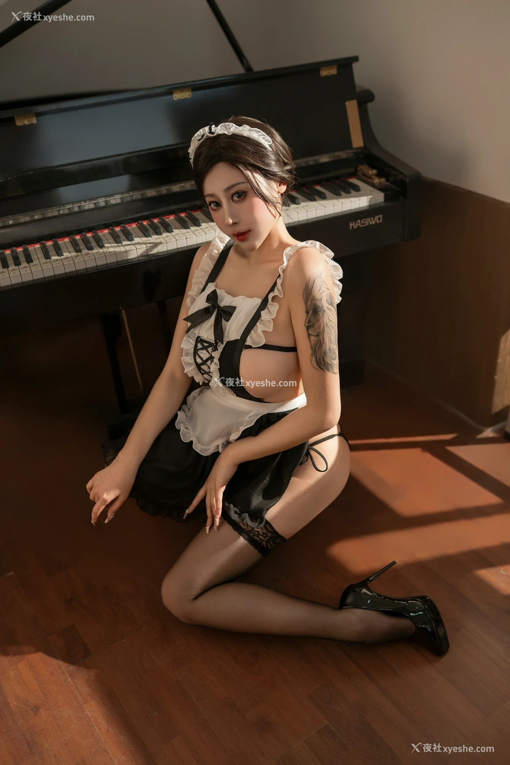 1P - 奈汐酱nice – 黑白女仆