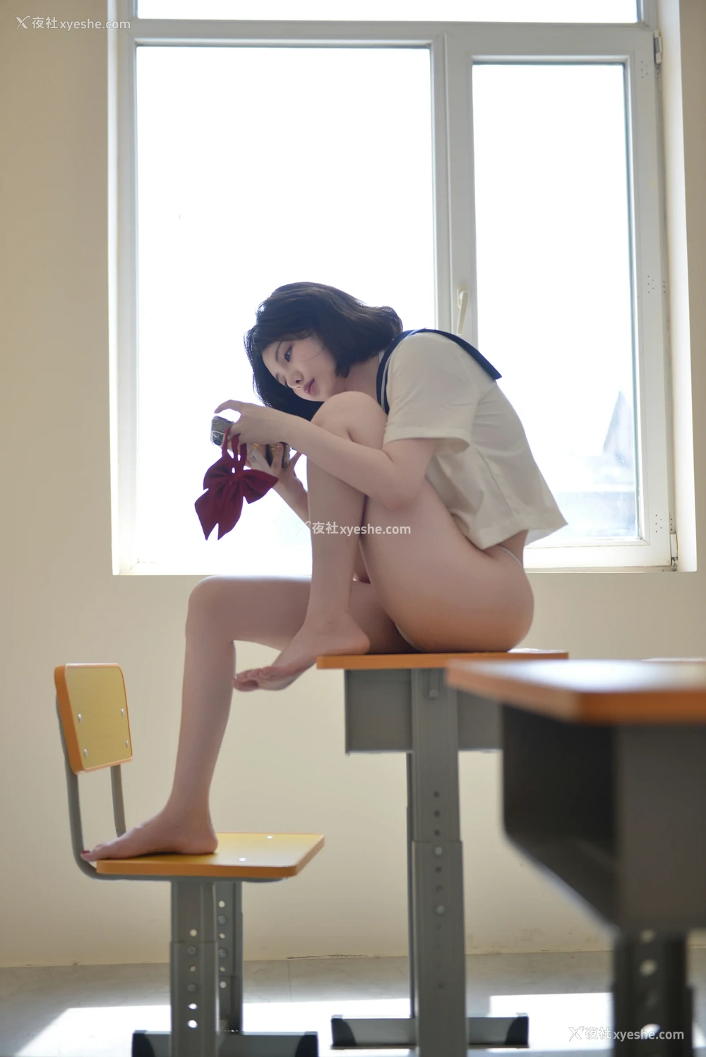 1P - 雯妹不讲道理 – 教室学生制服