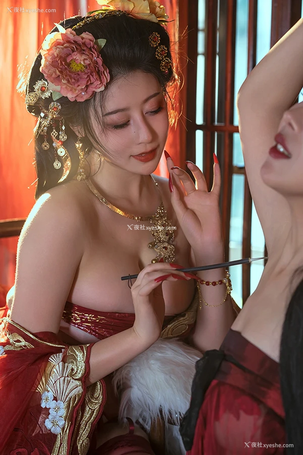 1P - 网红美女奈汐酱nice 奶桃桃 青楼韵事