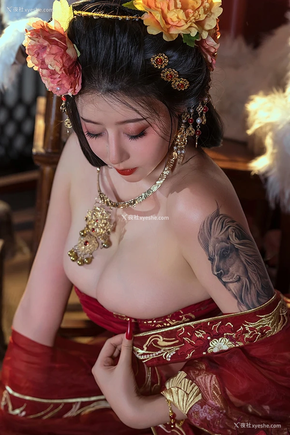 1P - 网红美女奈汐酱nice 奶桃桃 青楼韵事