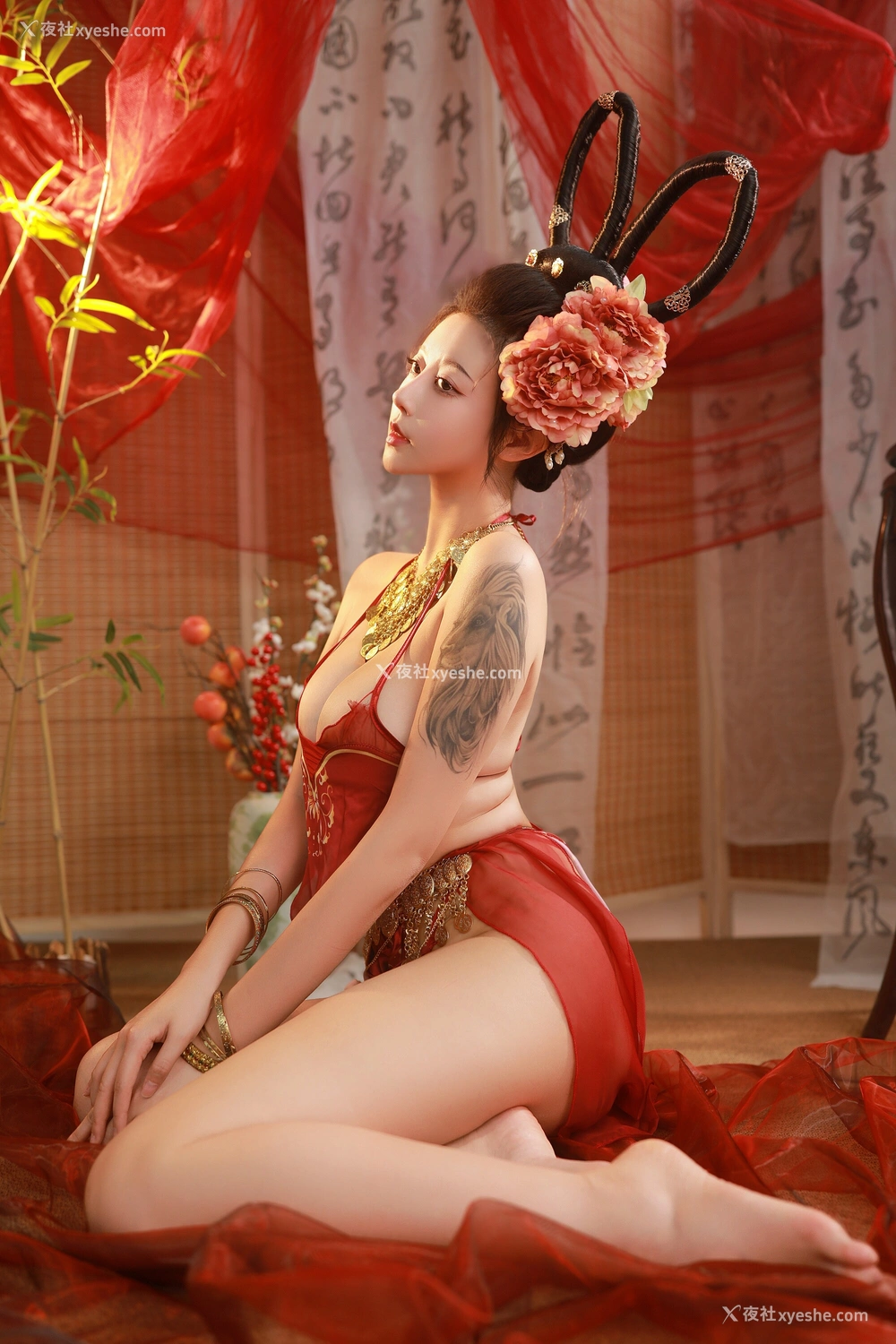 1P - 奈汐酱nice – 赤帐舞 [67P]