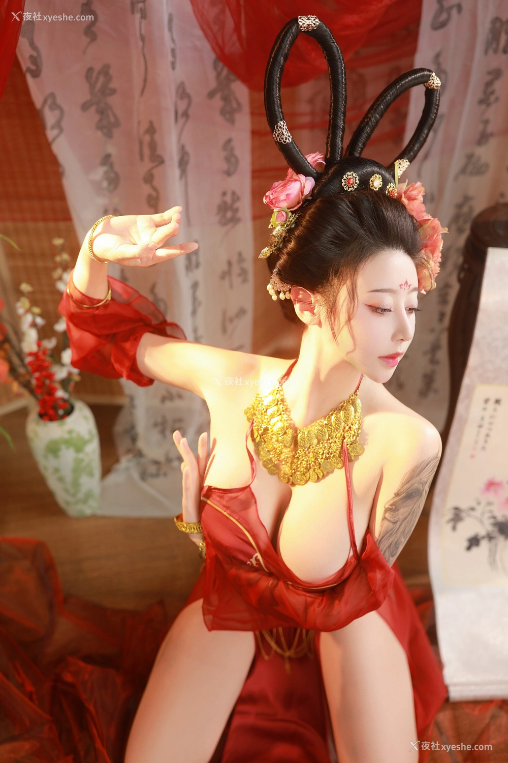 1P - 奈汐酱nice – 赤帐舞 [67P]