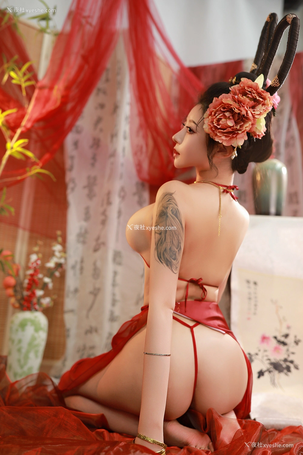 1P - 奈汐酱nice – 赤帐舞 [67P]