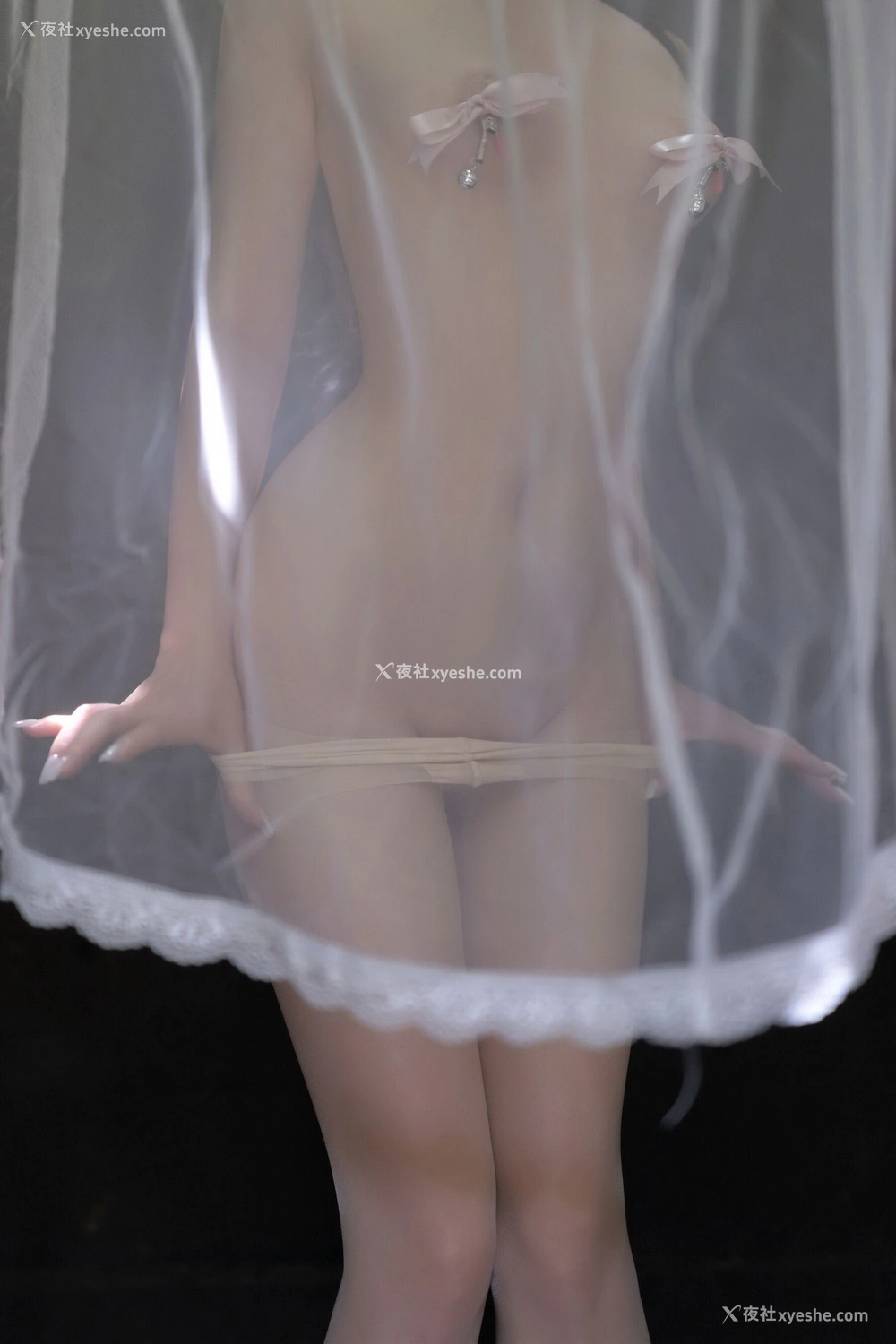 1P - 秀人网 美女名模 鱼子酱Fish – 内购无水印版《白纱清露欲迎还休》（对应XiuRen秀人网 No.10173） [123P]