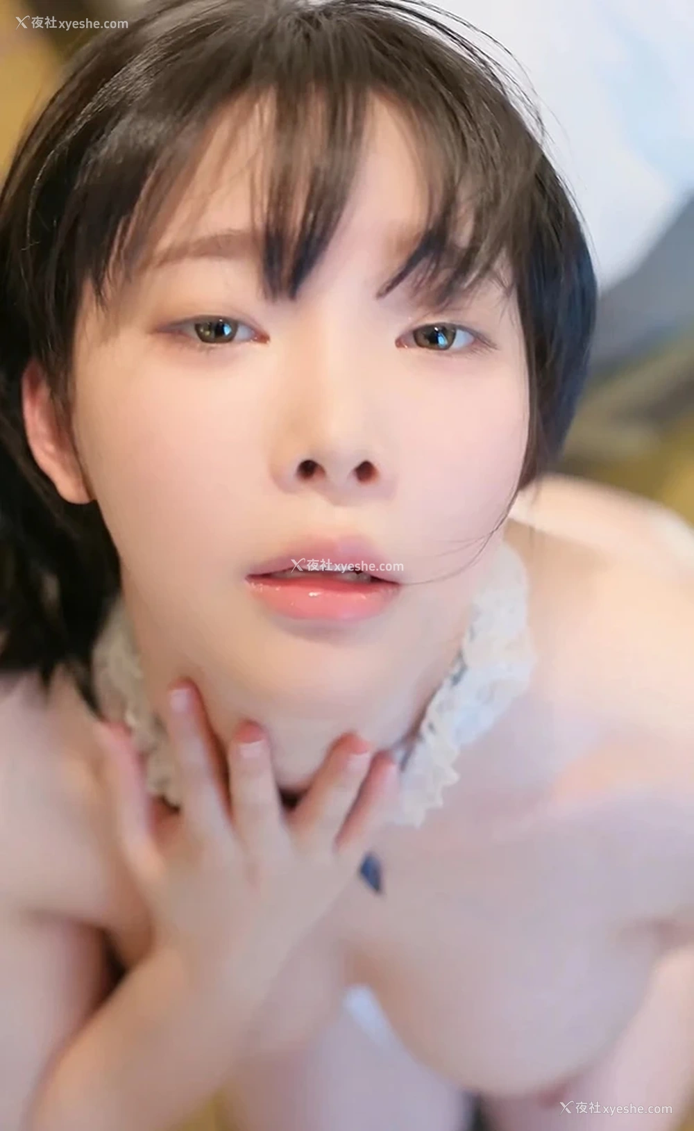 1P - 超正点美女姜仁卿 黑白比基尼无圣光写真