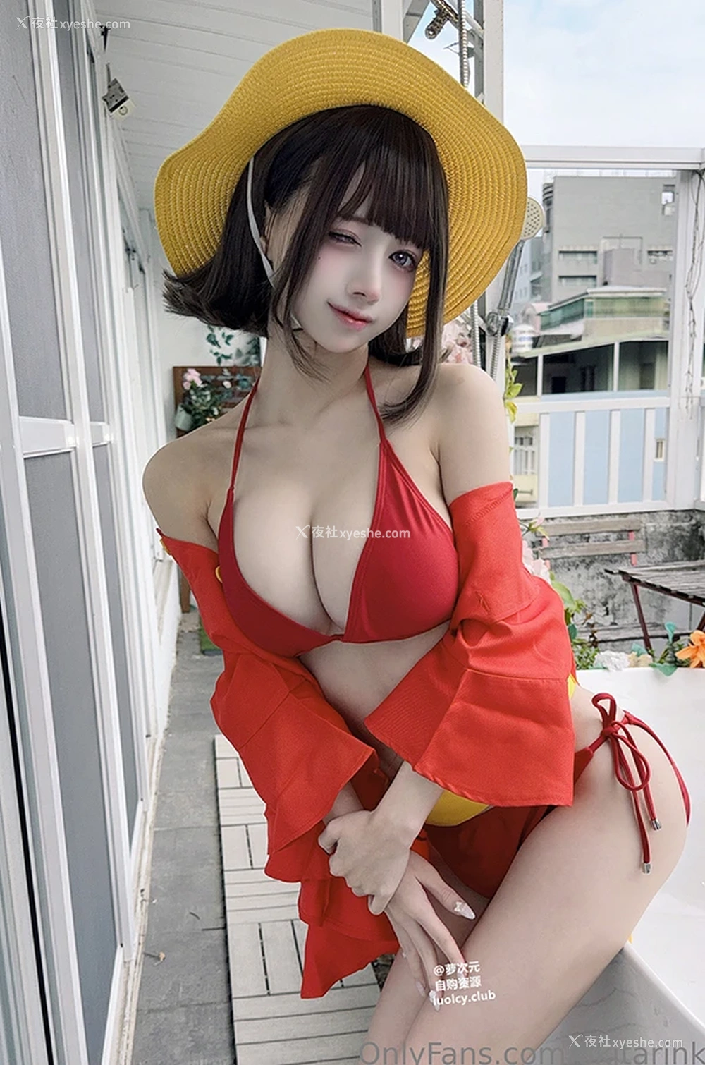 1P - 巨乳福利姬沖田凜花Rinka 草帽海贼无圣光图集