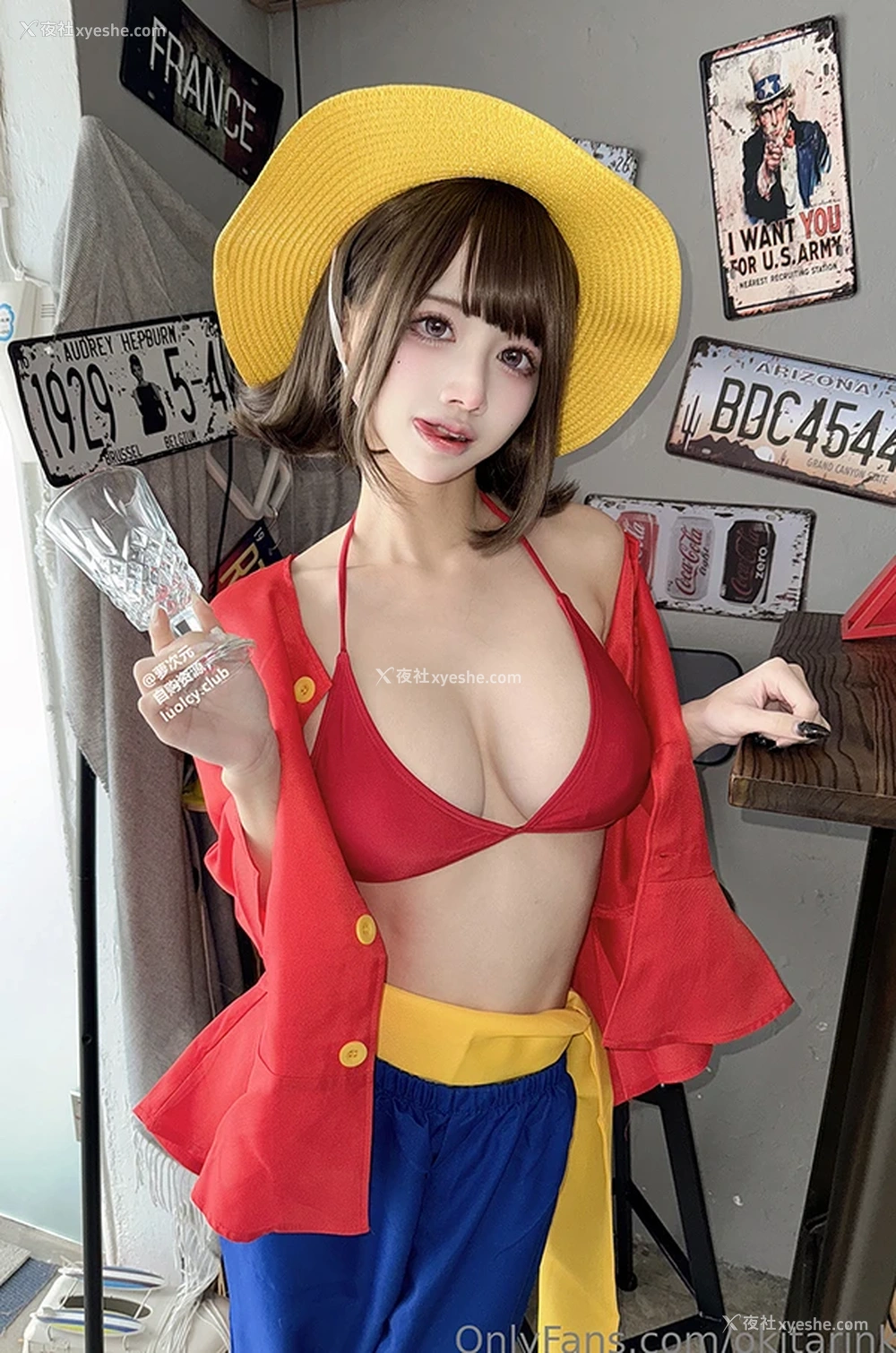 1P - 巨乳福利姬沖田凜花Rinka 草帽海贼无圣光图集