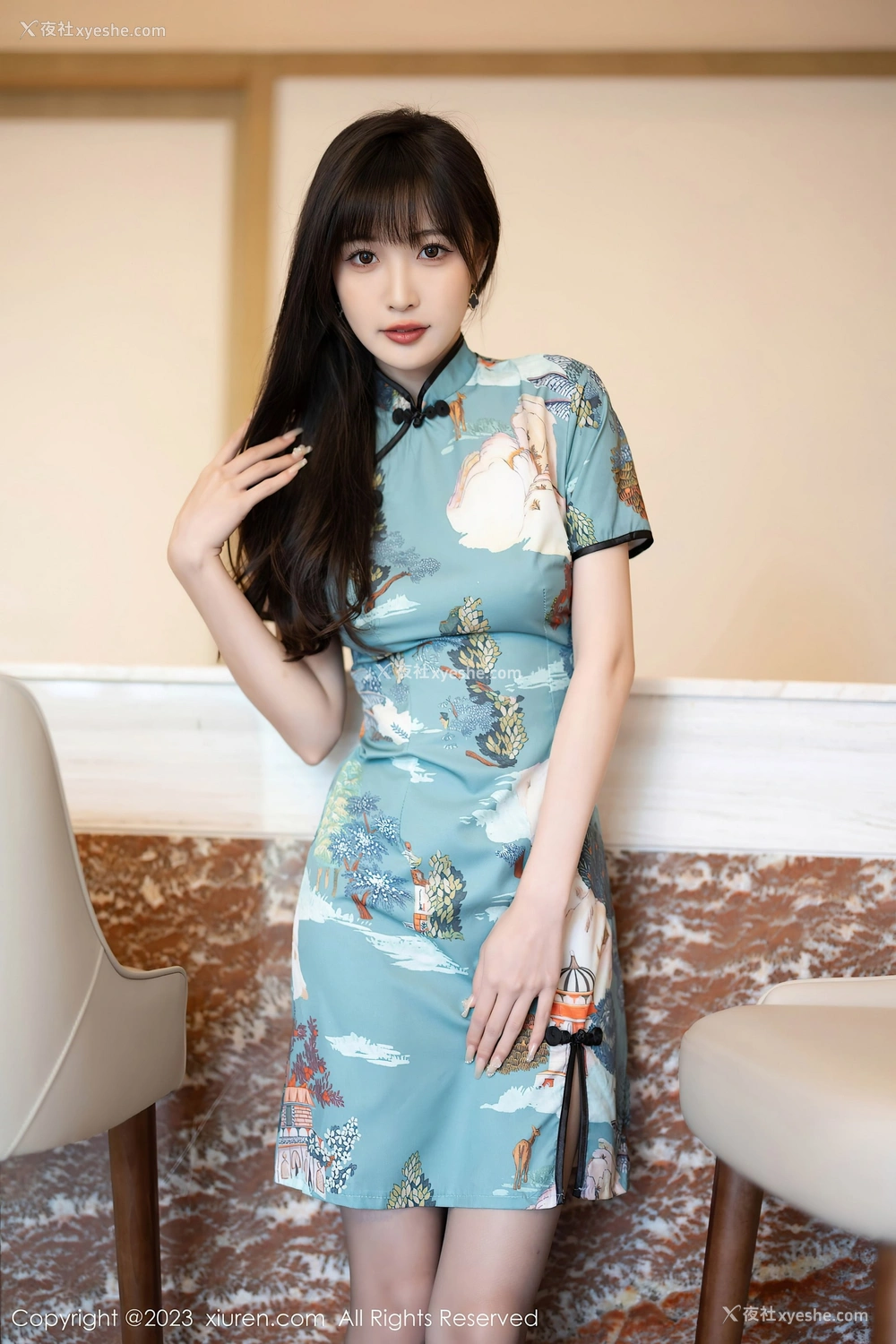 1P - 秀人网 – 内购无水印 NO.6953 林星阑 旗袍 [82P]