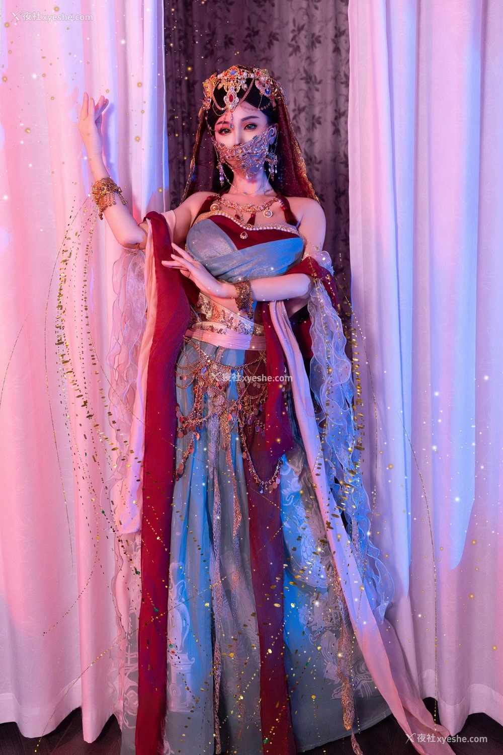 1P - 秀人网 新晋美模 不吃冰淇淋 首套作品 – 内购无水印《芭比娃娃敦煌飞天》 [93P]