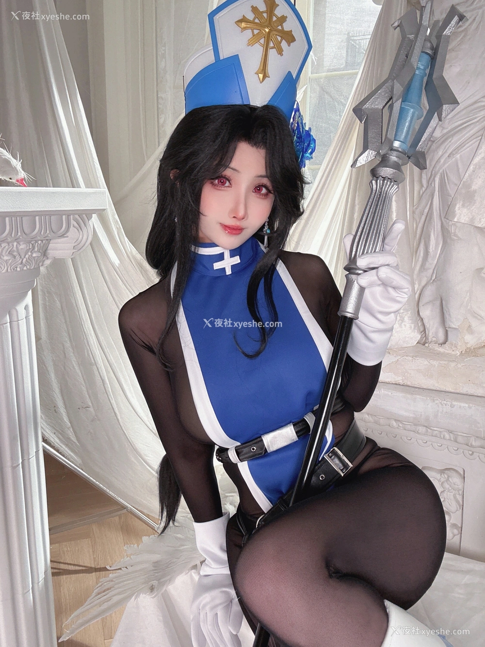1P - rioko凉凉子 – Nikke胜利女神 梅登冰玫瑰 [45P]