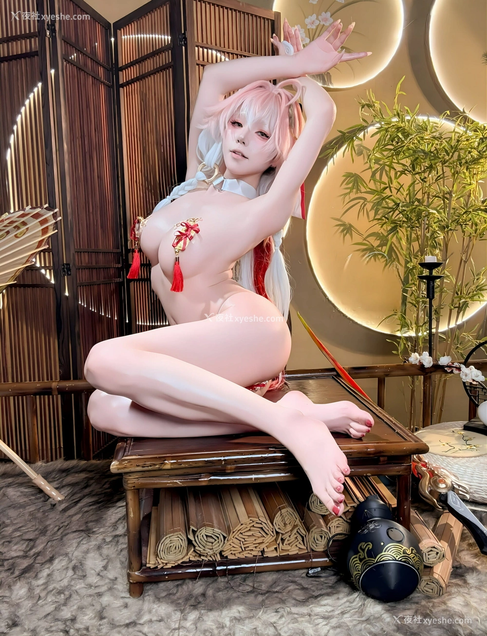 1P - 咬一口兔娘ovo – 25.06月作品 炽羽策阵星 长离 [110P]