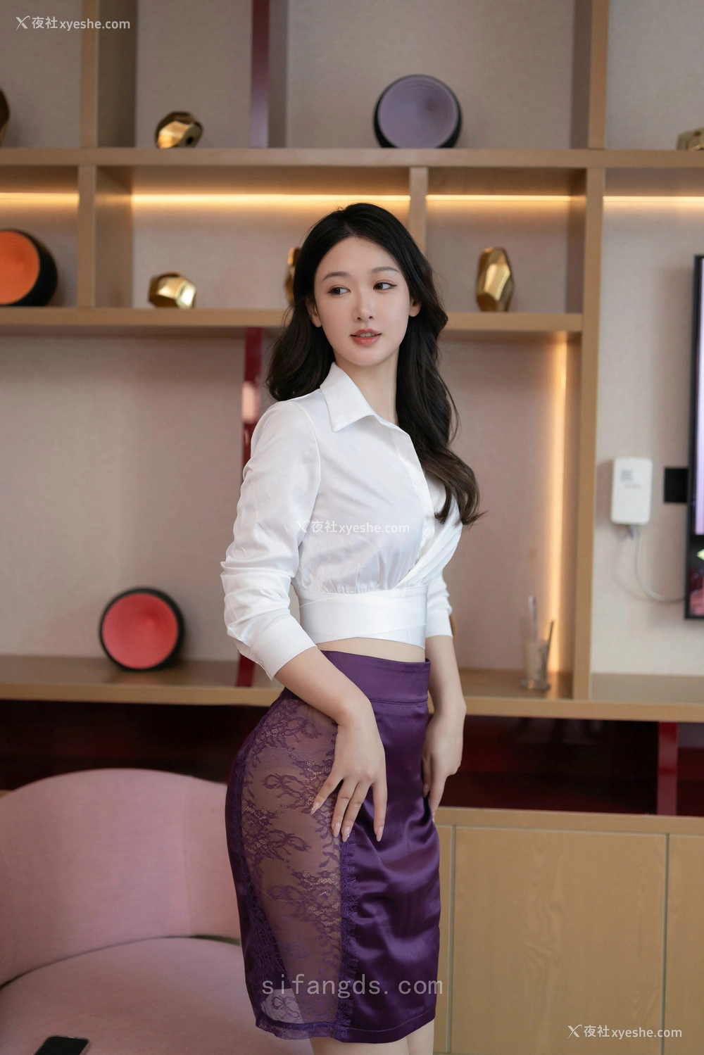 1P - 唐安琪 – 内购 真空灰丝 [97P]