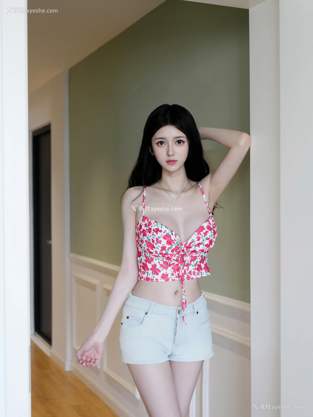 1P - 秀人网 新晋美模 白小蝶 – 超高清无水印《甜辣妹》 [74P]