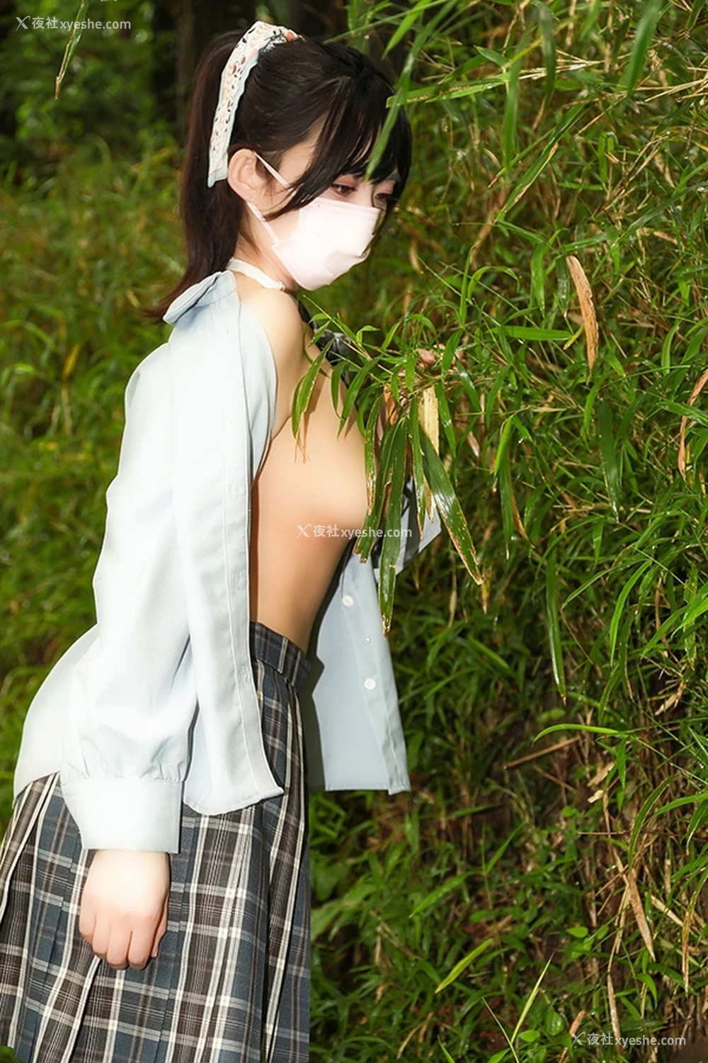 1P - 正点嫩模李佳格仔JK森林黑丝粉嫩B无圣光图集