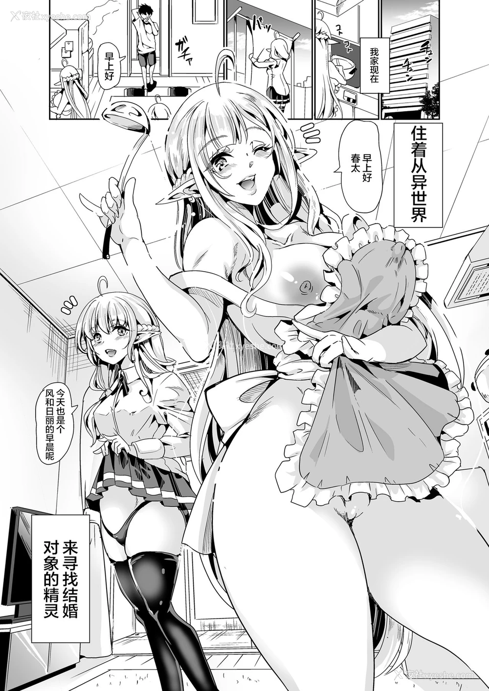 2P - スケベエルフ姉妹、婚活に来る ～ハーレムレッスン～