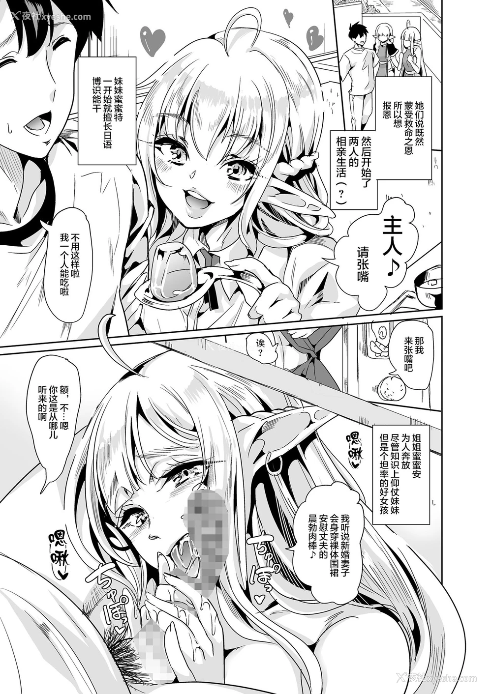 6P - スケベエルフ姉妹、婚活に来る ～ハーレムレッスン～