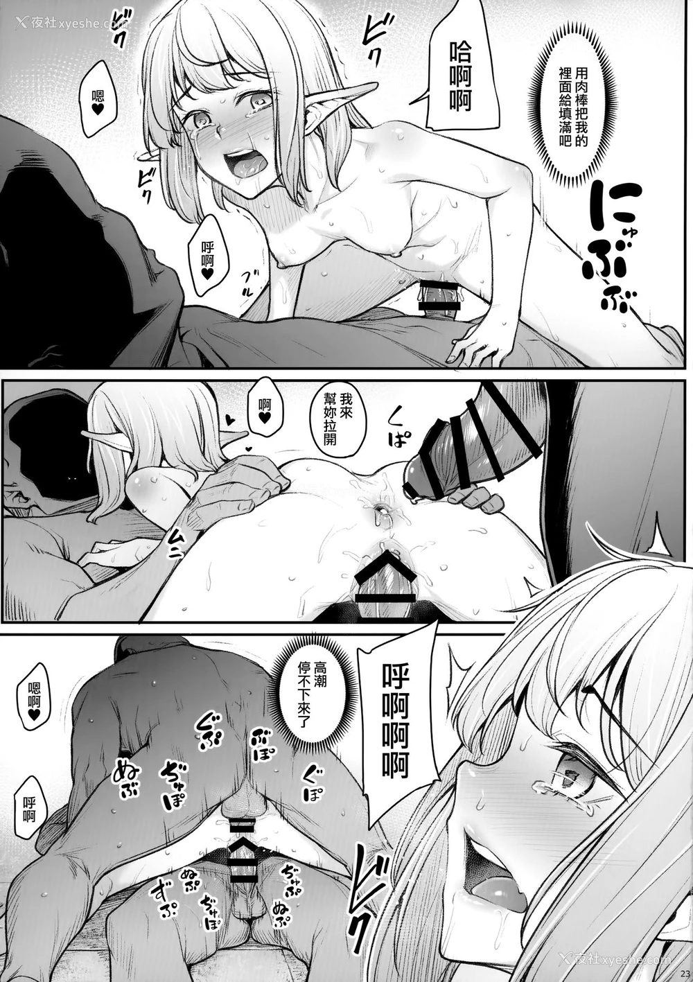 25P - (C96) [エリア14 (かせい)] エルフみだれ淫ら [中国翻訳]