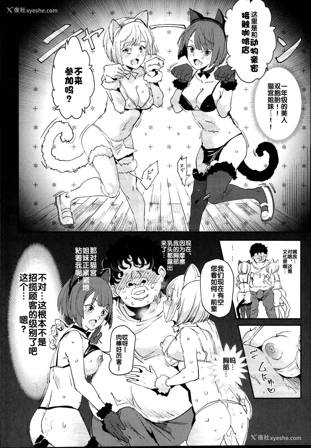 14P - (C95) [にゅう工房 (にゅう)] 旧校舎里文化祭＃2 ご注文は交尾ですか？动物ふれあいカフェ编 [中国翻訳]