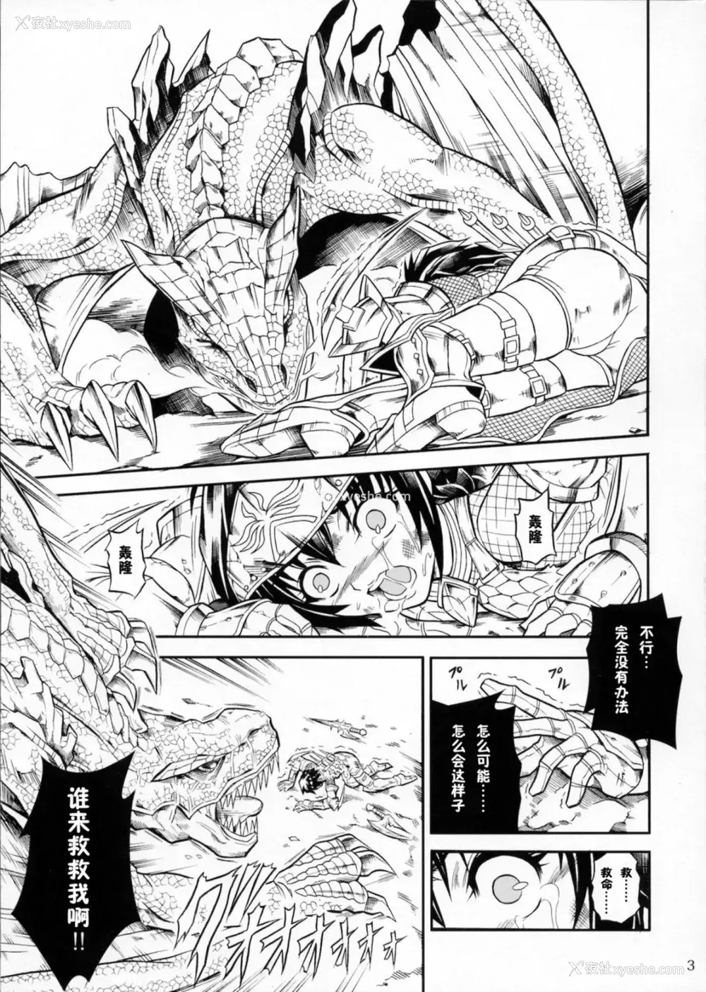 21P - (C90) [Yokohama Junky (魔狩十织)] ソロハンター达の生态 (モンスターハンター) [中国翻訳]