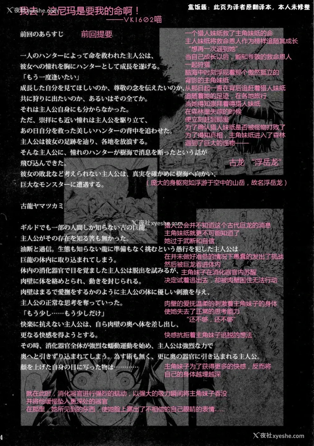 54P - (C90) [Yokohama Junky (魔狩十织)] ソロハンター达の生态 (モンスターハンター) [中国翻訳]