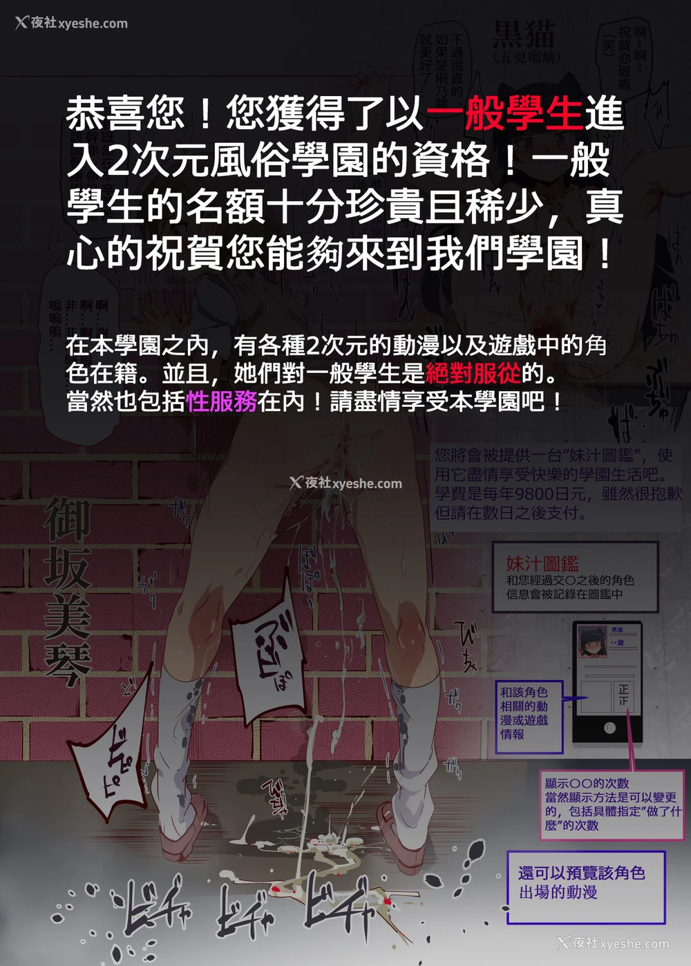 8P - [にゅう工房 (にゅう)] おいでませ!!2次元风俗学园 (よろず) [中国语] [DL版]