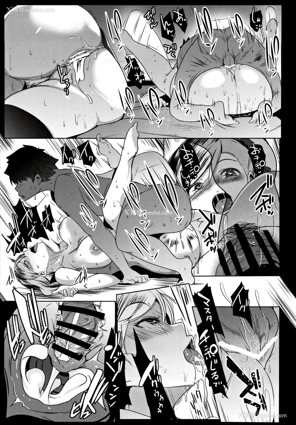 22P - (C97) [ヒツジ企画 (むねしろ)] ムサシちゃんとパコキャン (Fate/Grand Order)女主穿着好看的泳装比基尼和丝袜的色情漫画