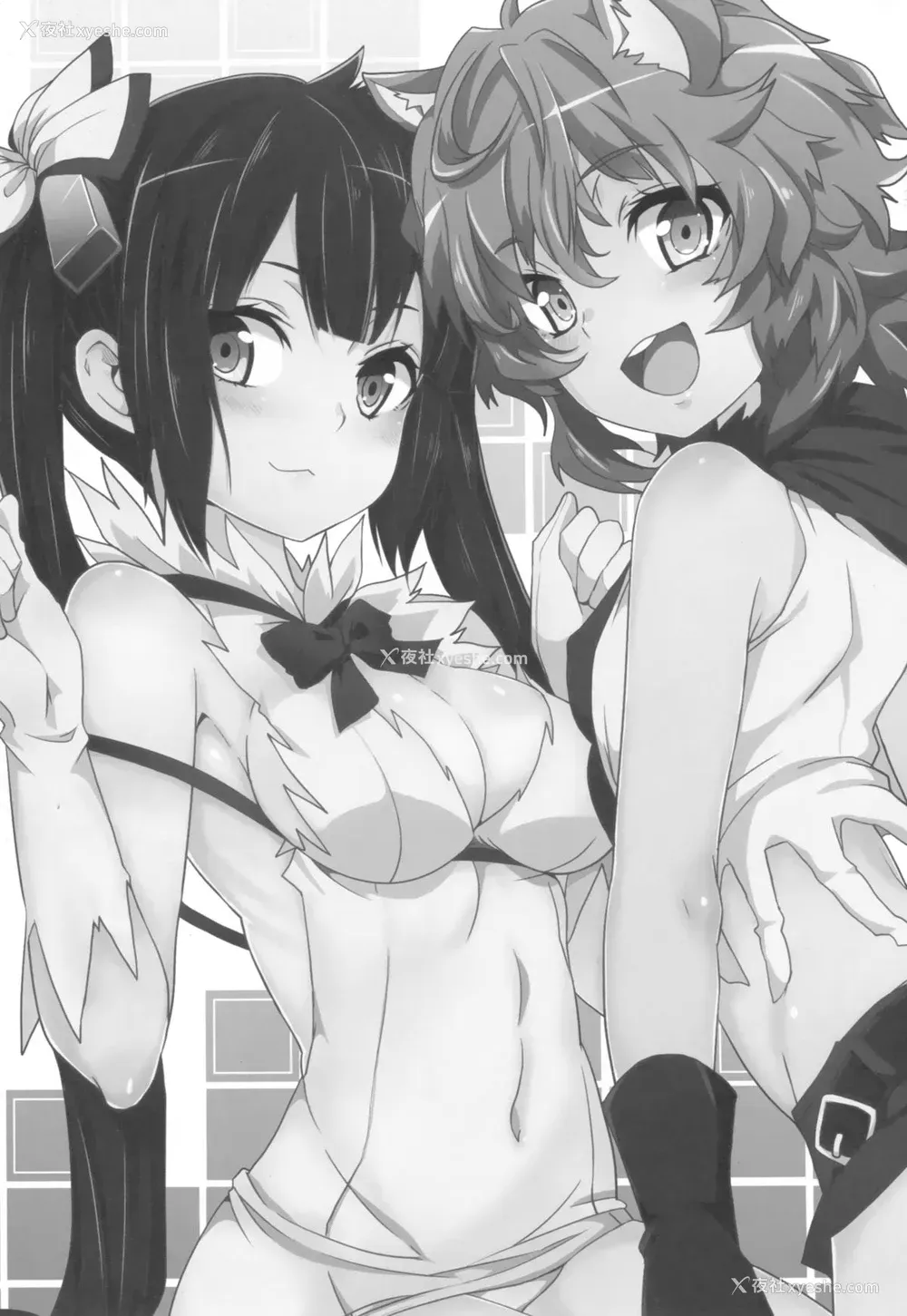 2P - (FF26) [に向思考 (猫崎 葵)] 地下城维修中到底在搞什么？ (ダンジョンに出会いを求めるのは间违っているだろうか)