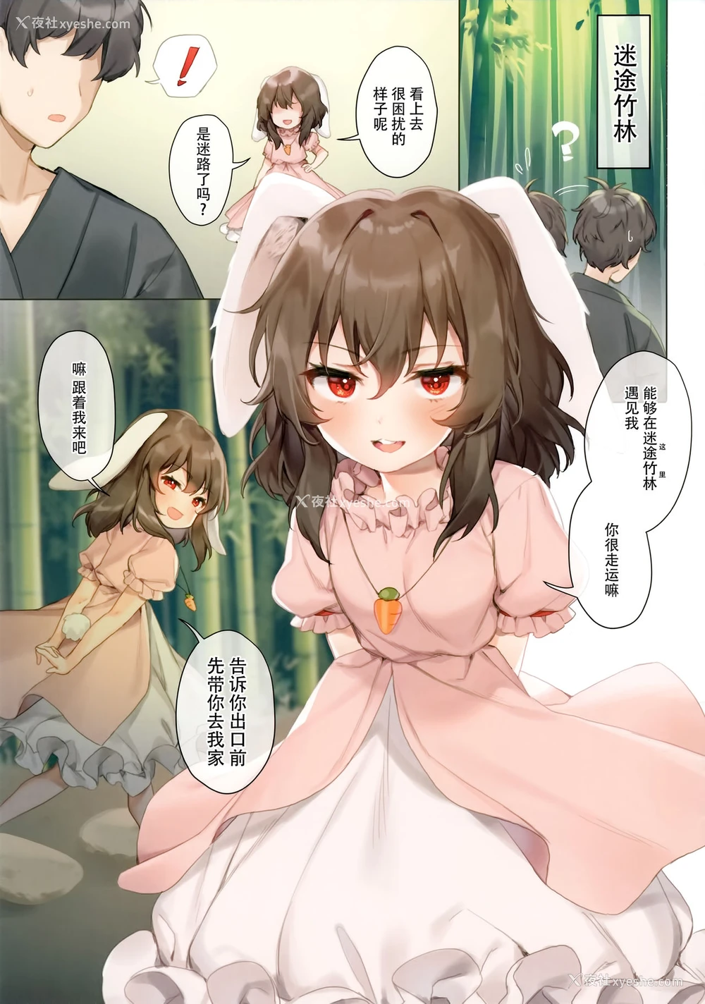 2P - (C95) [somnia (Hajin)] てゐと一晩中 (东方Project) [中国翻訳]