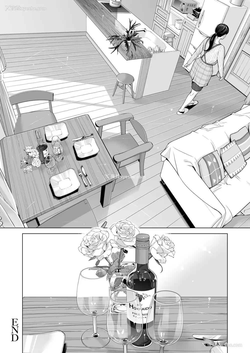 72P - [HGTラボ (津差宇土)] 月夜のみだれ酒 ～人妻は酔い溃れた夫の侧で同僚に寝取られる～后编 [中文]