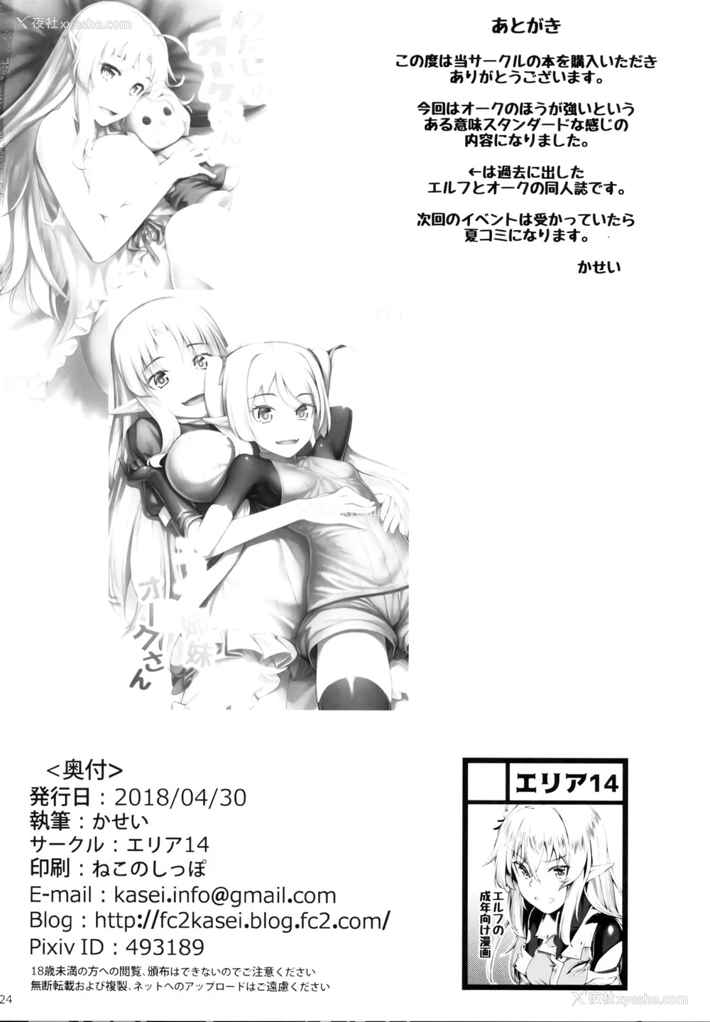 26P - (COMIC1☆13) [エリア14 (かせい)] オークに囚われたエルフは [中国翻訳]