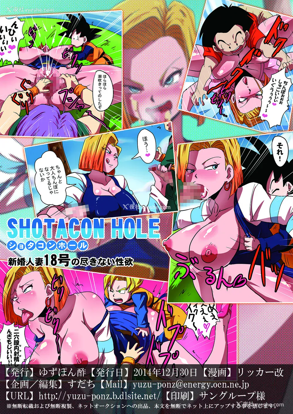 20P - [ゆずぽん酢 (リッカー改)] SHOTACON HOLE 新婚人妻18号の尽きない性欲 (ドラゴンボールZ) [中国翻訳] [DL版]