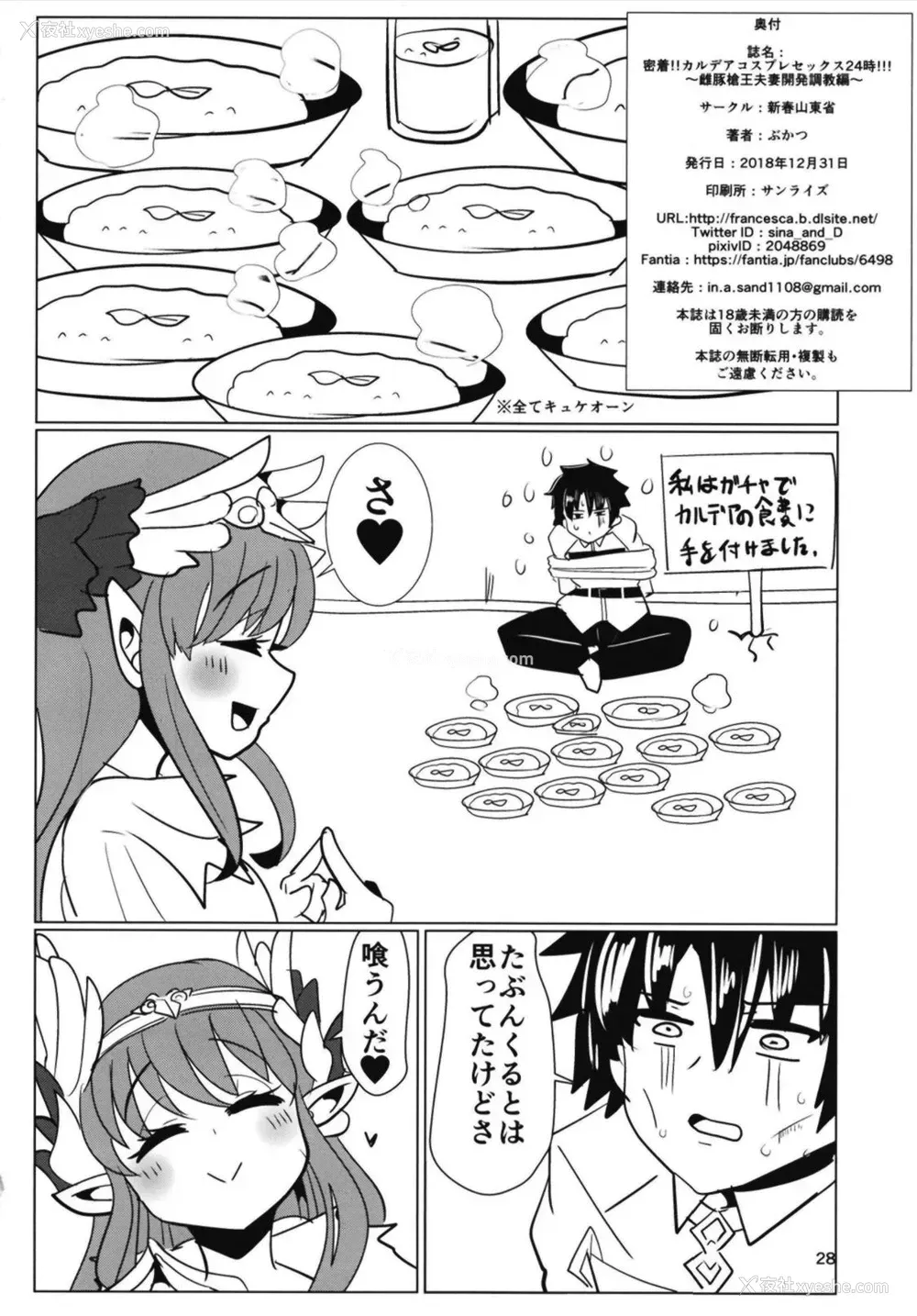 29P - [新春山东省 (ぶかつ)] 密着!!カルデアコスプレセックス24时!!! ～雌豚枪王夫妻调教开発编～ (Fate/Grand Order) [中国翻訳] [DL版]