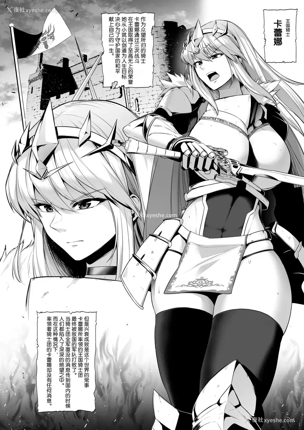 2P - [せぶんがー] 囚われの女骑士、快楽肉人形にされる [中国翻訳]