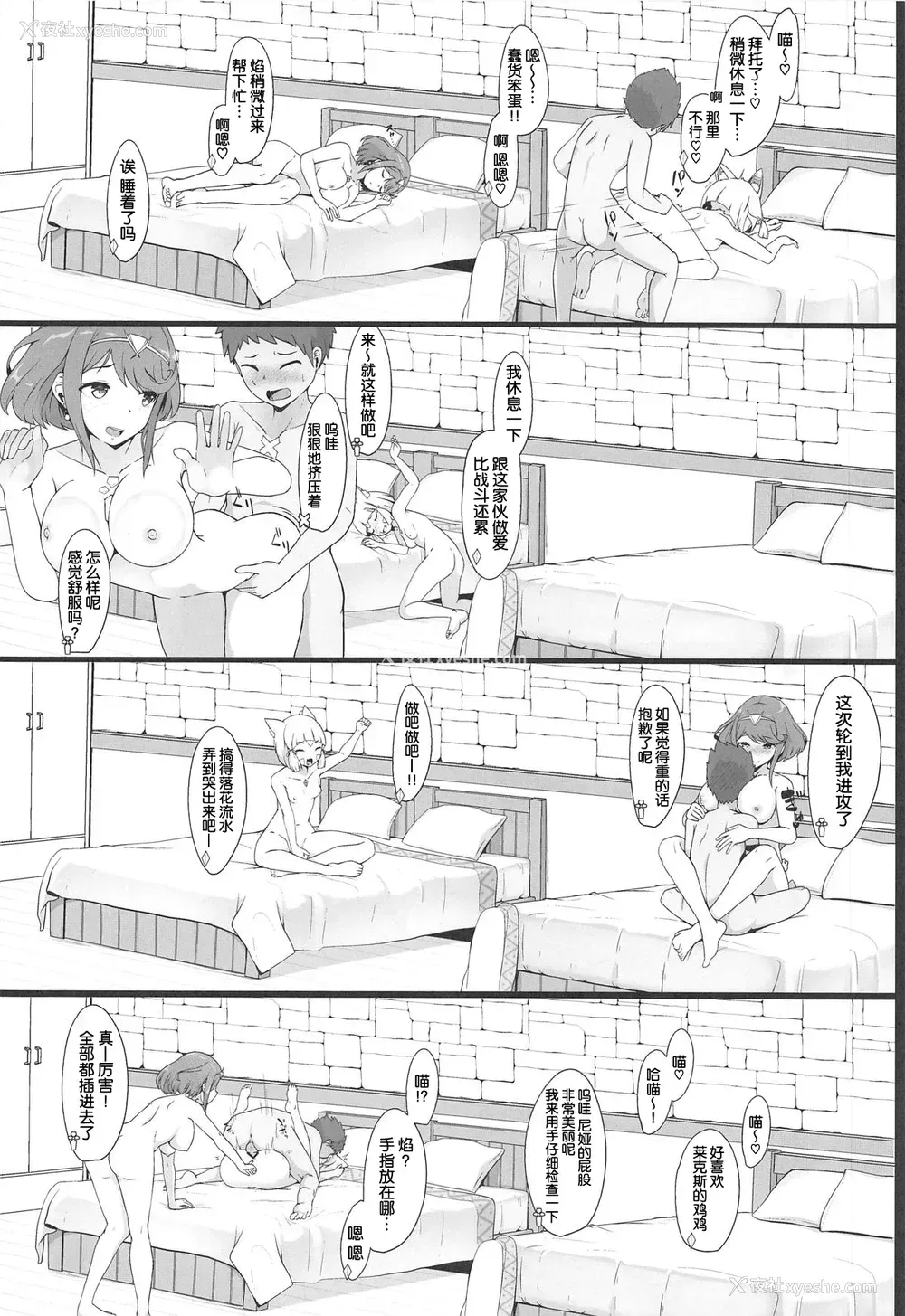 17P - (COMIC1☆15) [じゃじゅじょ (じょぶじゅん。)] 梦ノ濡色 (ゼノブレイド2) [中国翻訳]