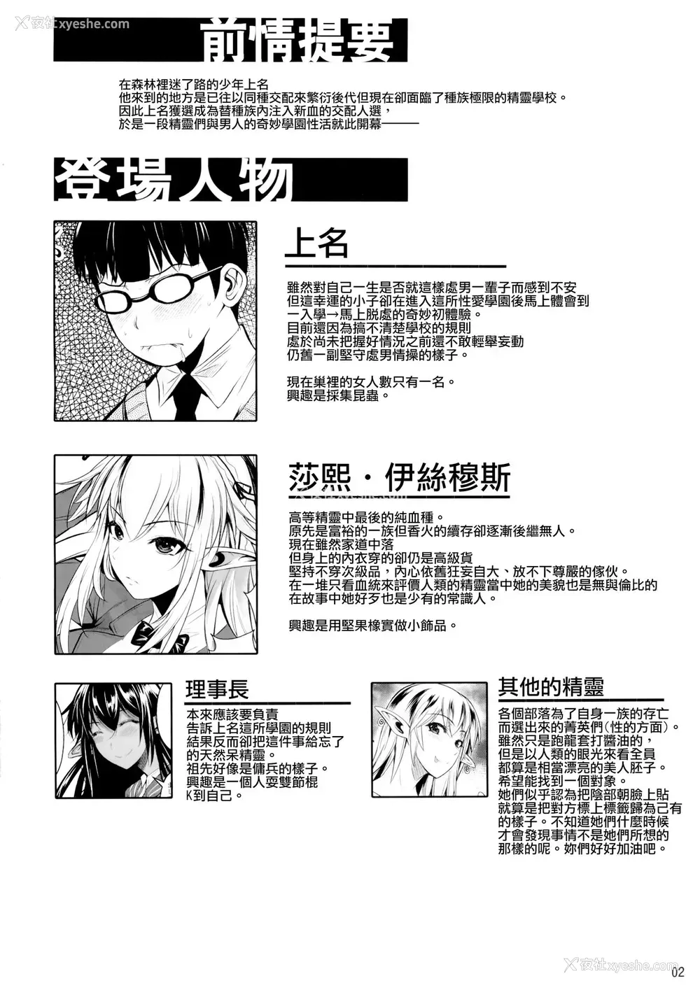 3P - (C88) [シュート・ザ・ムーン (フエタキシ)] ハイエルフ×ハイスクール 白 [中国翻訳]