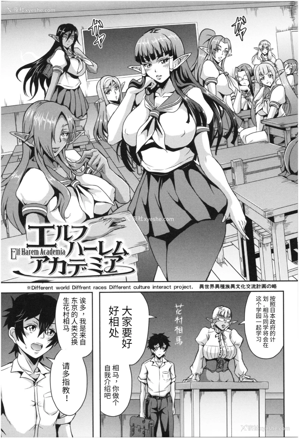 4P - [三船诚二郎] エルフハーレムアカデミア (エルフハーレム物语) [中国翻訳]