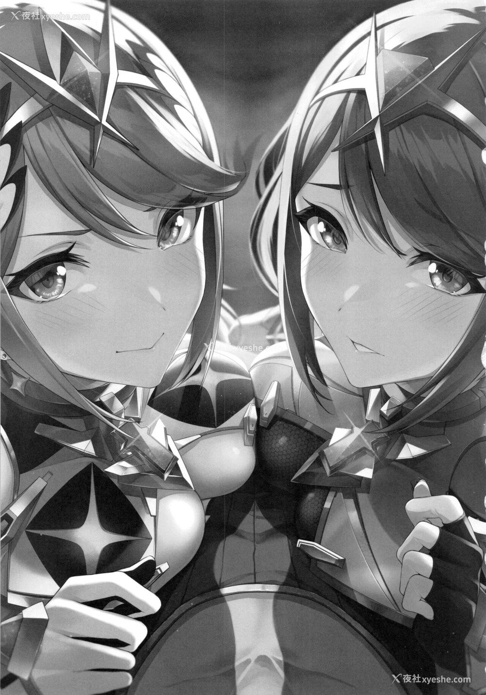 2P - (C99) [ゆーき乳业 (悠木しん)] 光さす炎天の导き (ゼノブレイド2) [中国翻訳]
