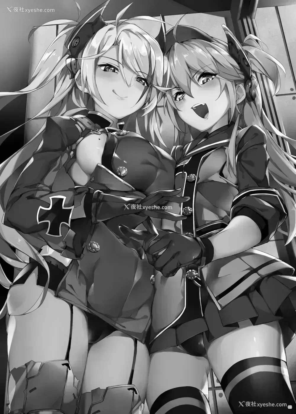 3P - [塩ちょこ (ナハ78)] ヒッパー姉妹のショタ搾精寻问 (アズールレーン)