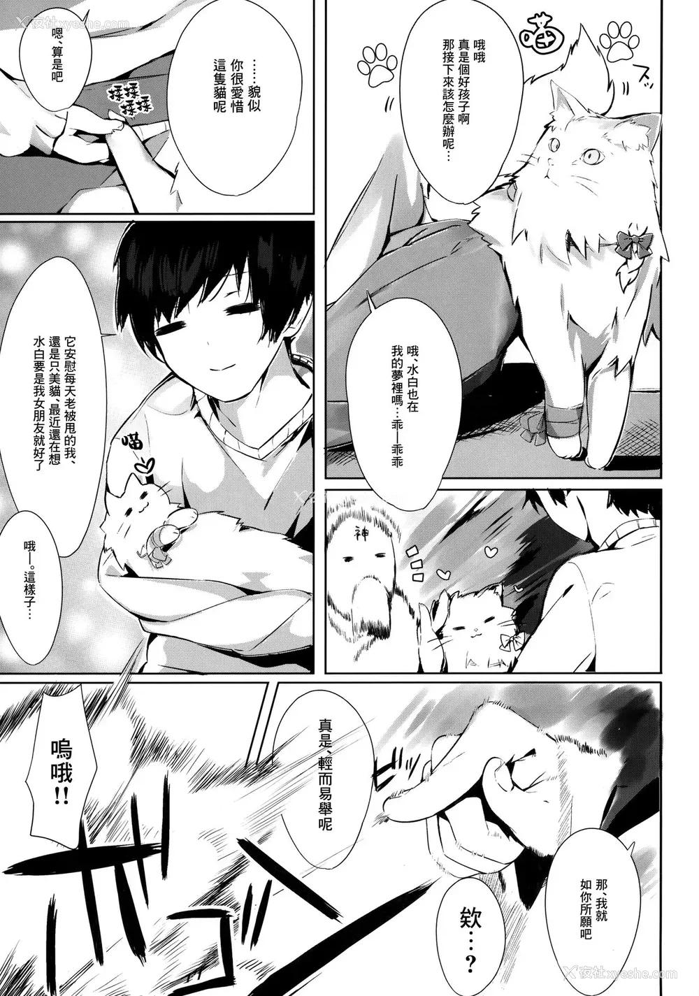 5P - (C95) [AHO-CROSS (神冈ちろる)] 爱猫ちゃんとイチャ♥ラブ [中国翻訳]