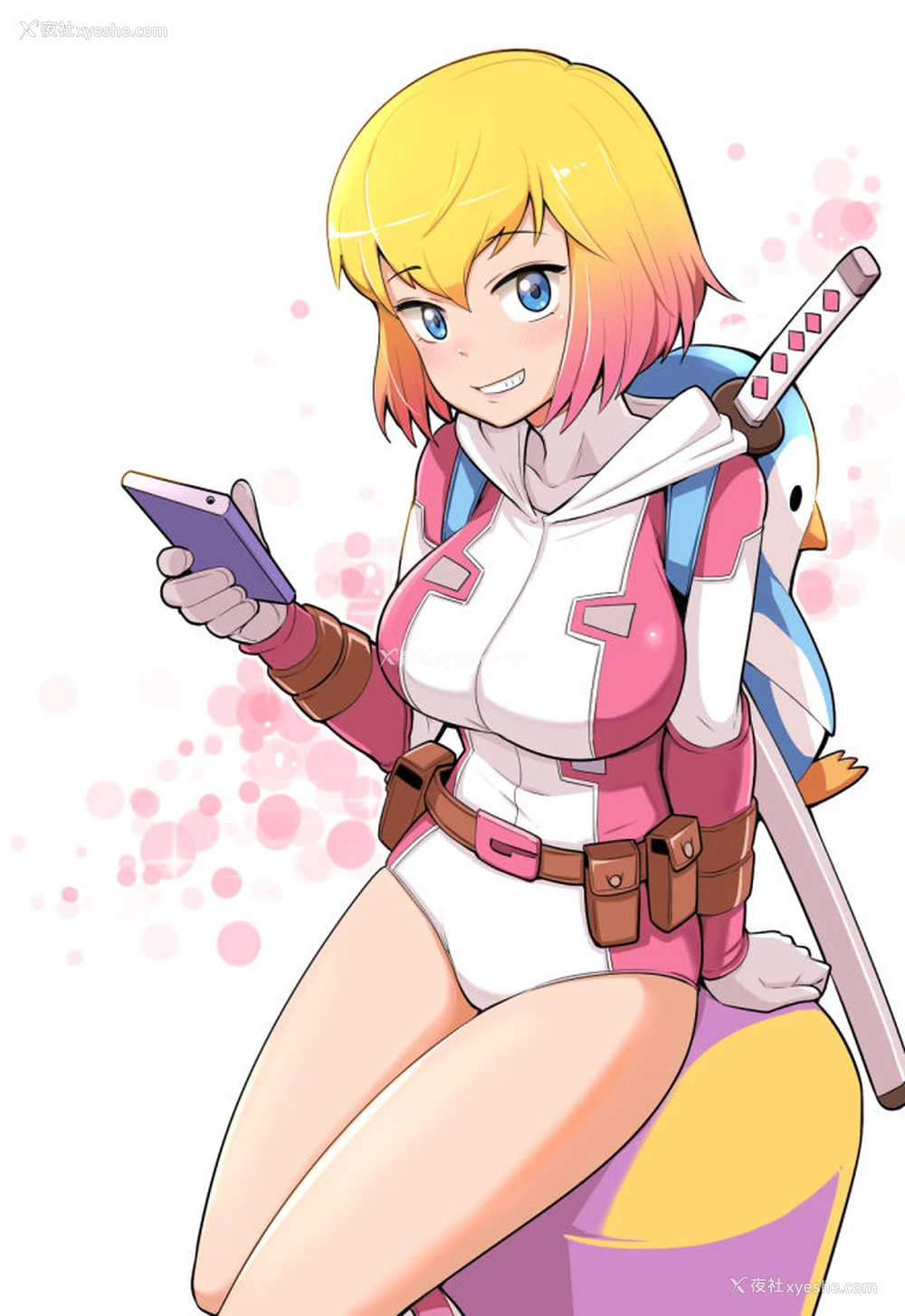 29P - (C95) [こたう (ボウイナイフ)] グウェンプーノレ（エッチな世界にお邪魔しま～す）(Gwenpool)[中国翻訳]