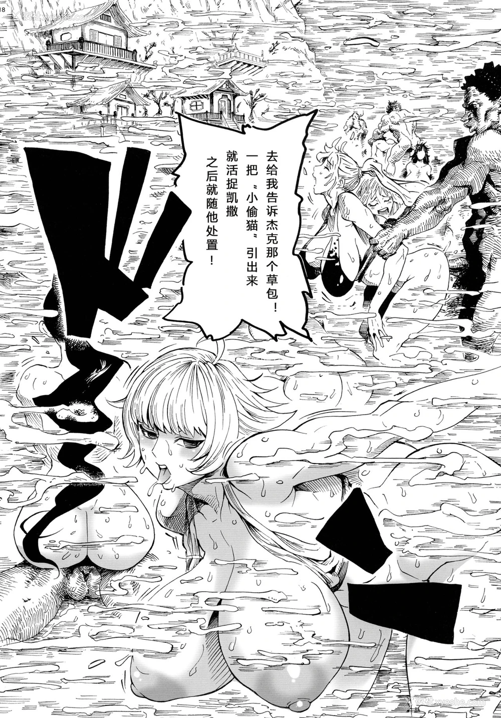 18P - (C92) [こちょこちょ高校 (梵典)] P.O.M Amazon lily last day (ワンピース) [中国翻訳]